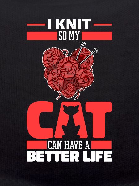 Knitting Cat