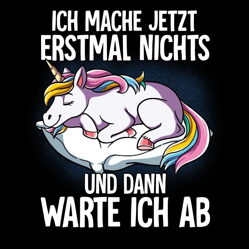 Langschläfer Einhorn Müde Schlaf