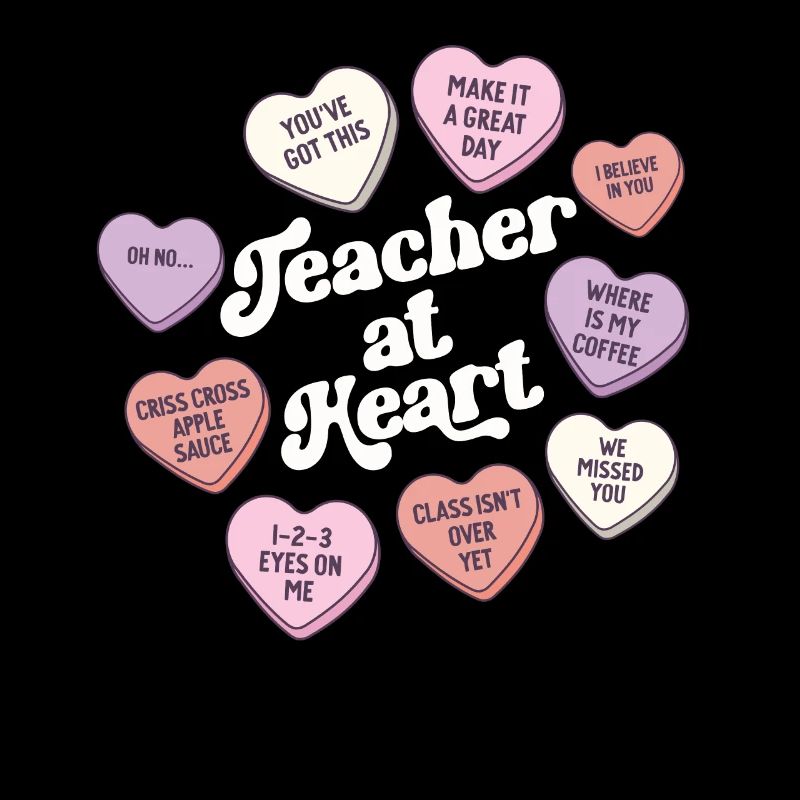 Professeur à l’école de la Saint-Valentin Retro Heart