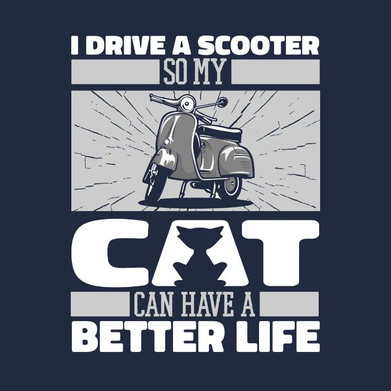 Motorroller Katze