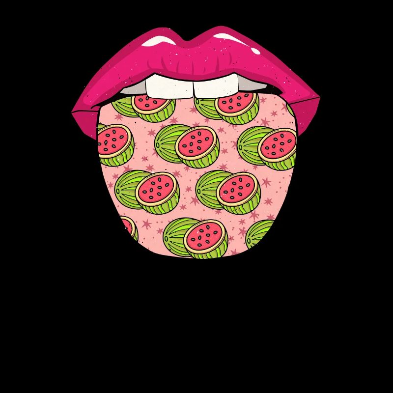 Wassermelone Zunge