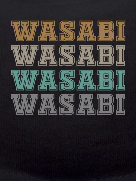 Lettrage Wasabi
