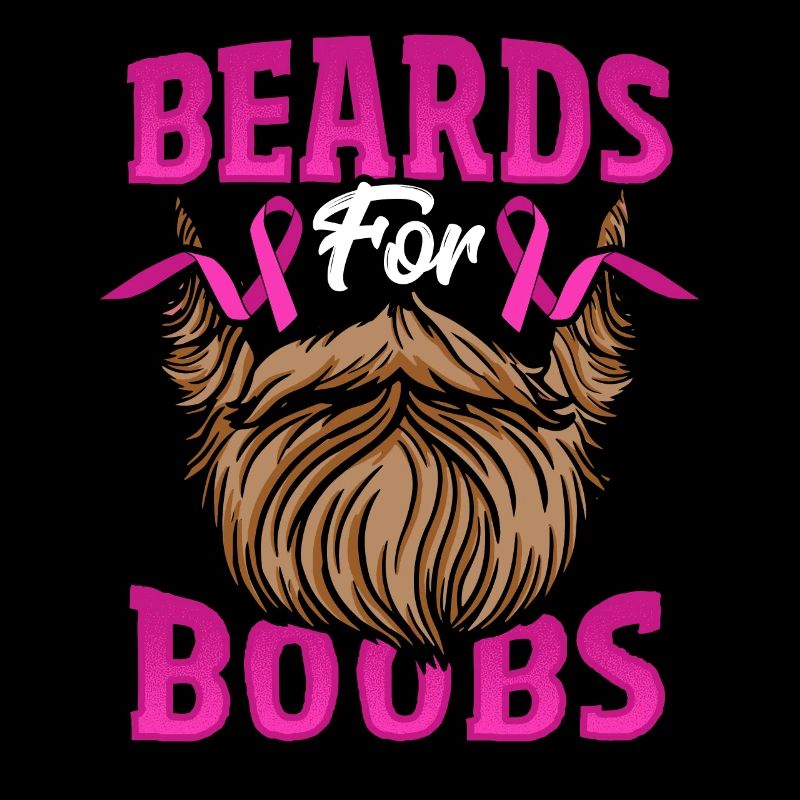 Beards For Boobs Breast Cancer Awareness Pink