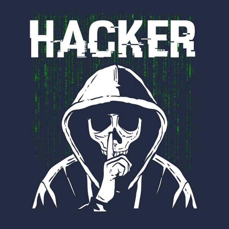 Hacker Skull Hacking Programming Dark Net