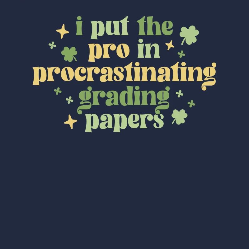 Drôle de professeur St Patricks Day School Pro In