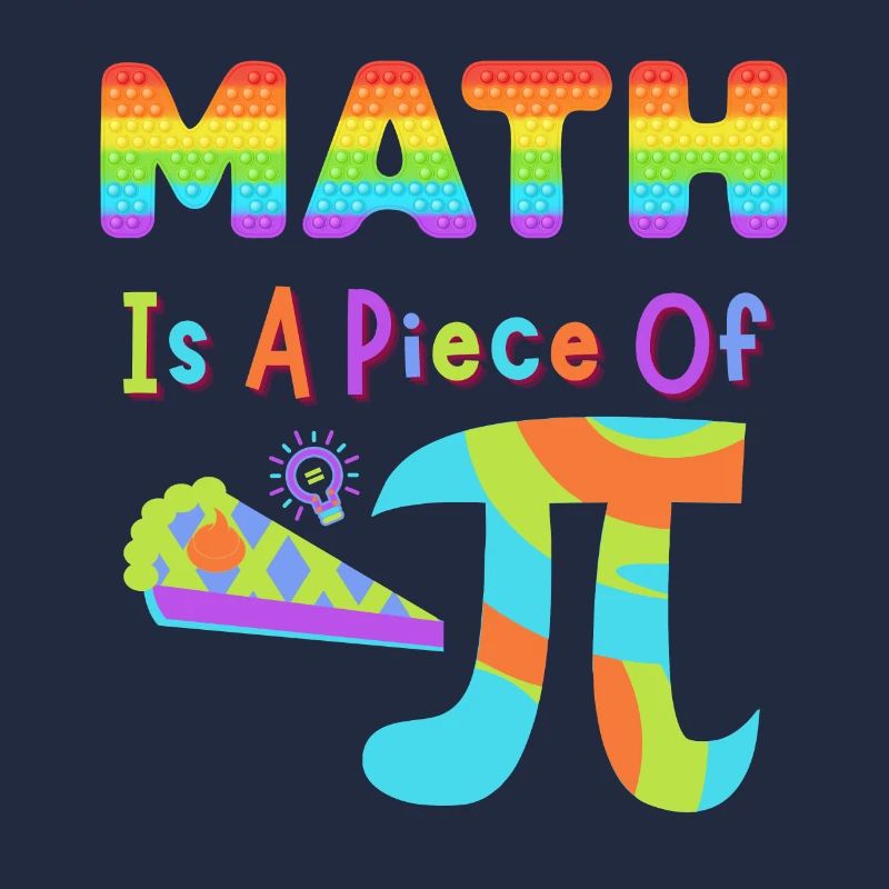 Pi Day 2023 Math Is A Piece Of Pi Rainbow Letters