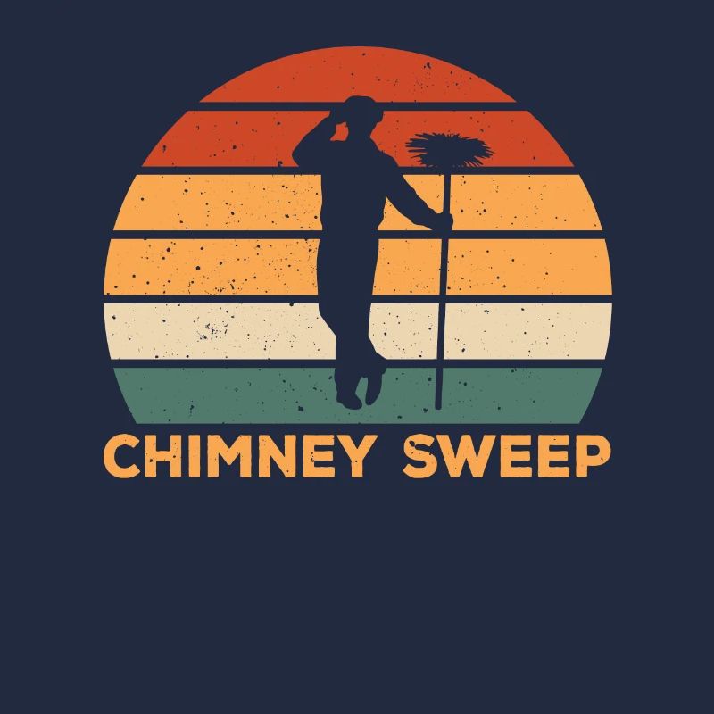 Conception rétro de ramoneur