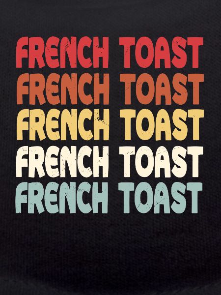 French Toast lettering