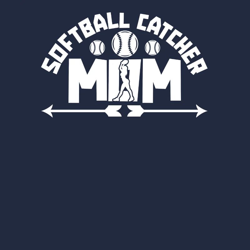 Softball Mère Softball Catcher Maman