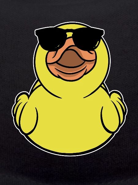 Rubber duck with sunglasses