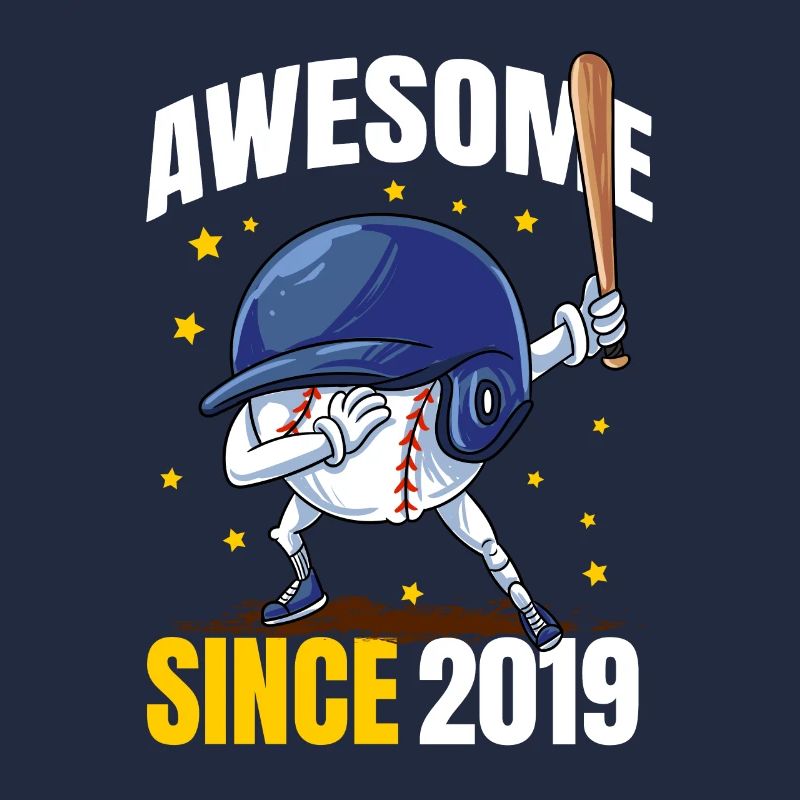 Awesome Since 2019 - 4th Baseball Birthday