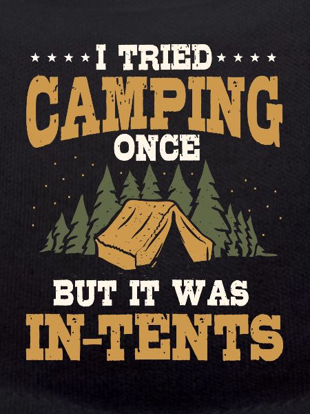 Funny camping pun