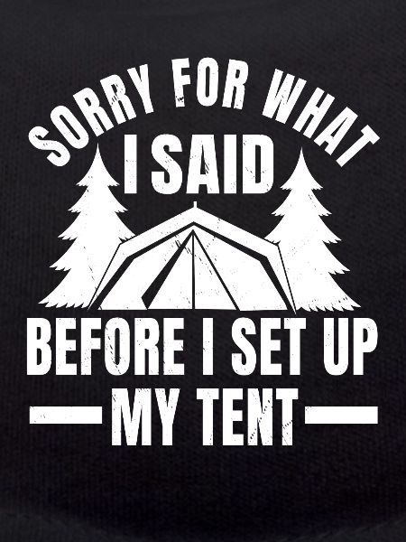 Fun camping t-shirt