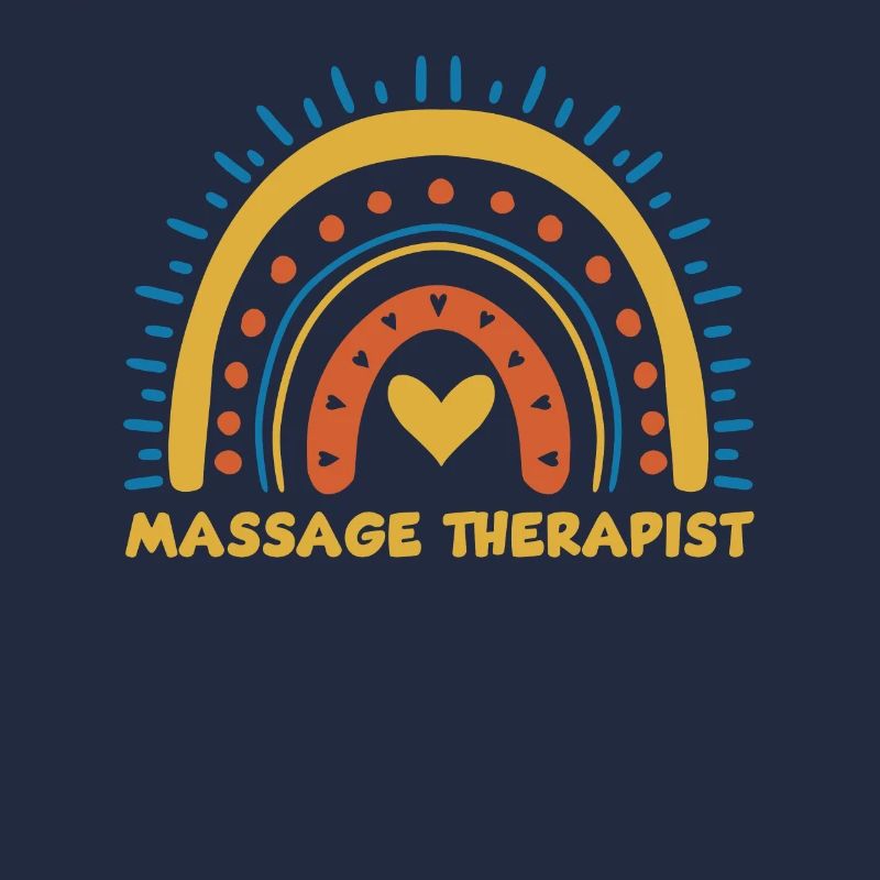 Niedliches Massagetherapeut Regenbogen Design