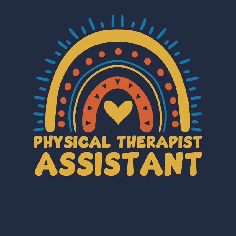 Niedlicher Physiotherapeut Assitent Regenbogen