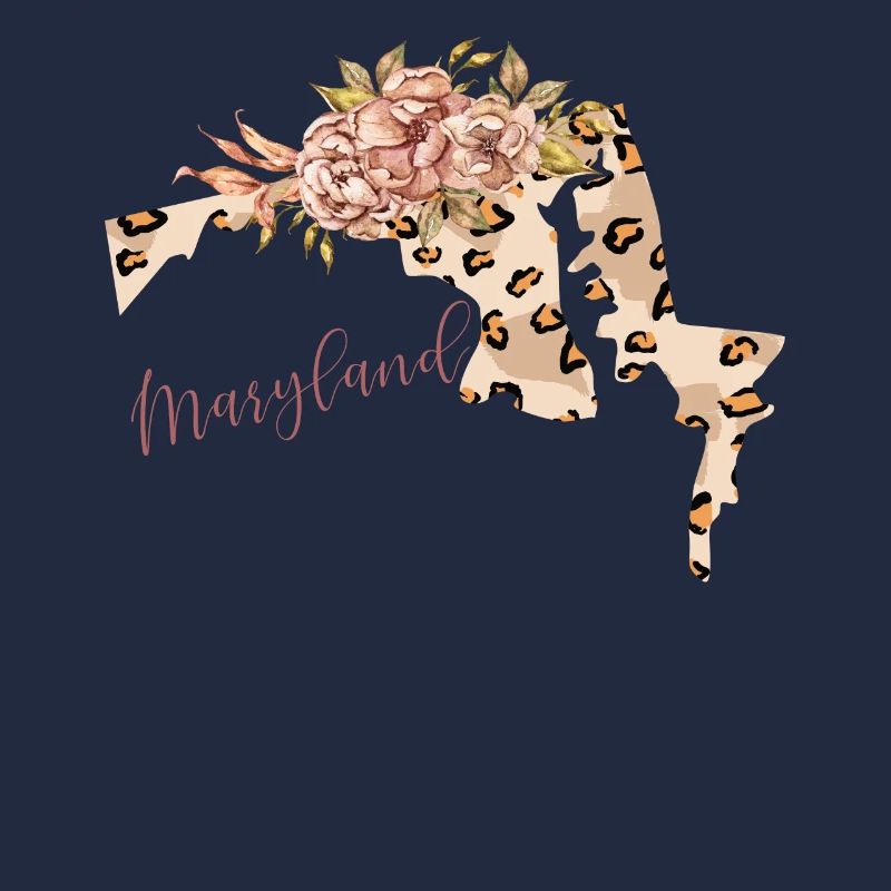 Maryland Leopard Pattern Map Leo