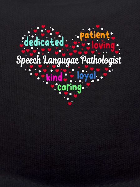 Großes Sprache-sprachpathologen-herz-design