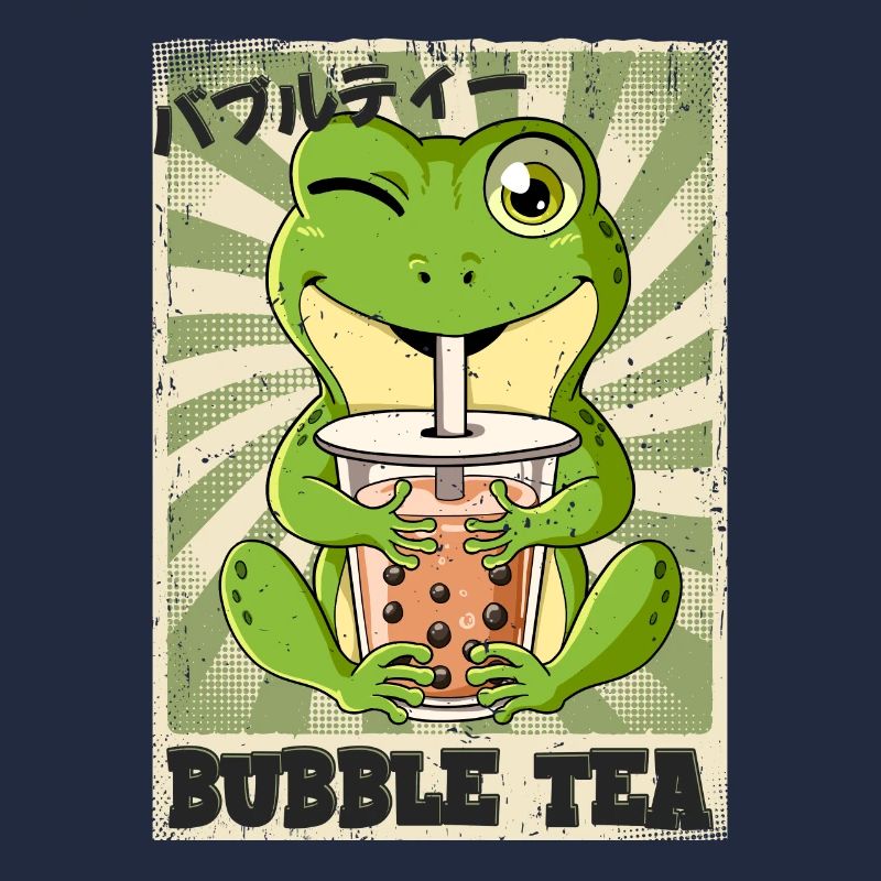 Boba Tea Frog Bubble Tea