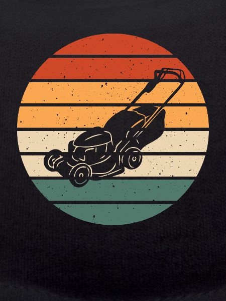Retro lawn mower design