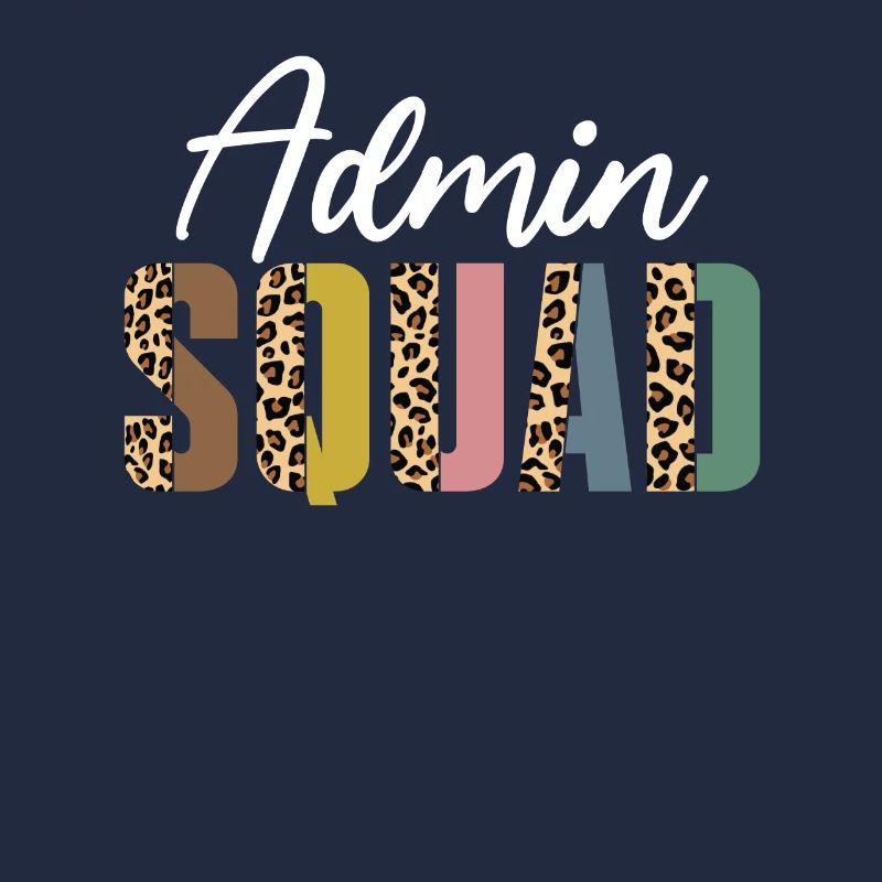 Admin squad leopard print