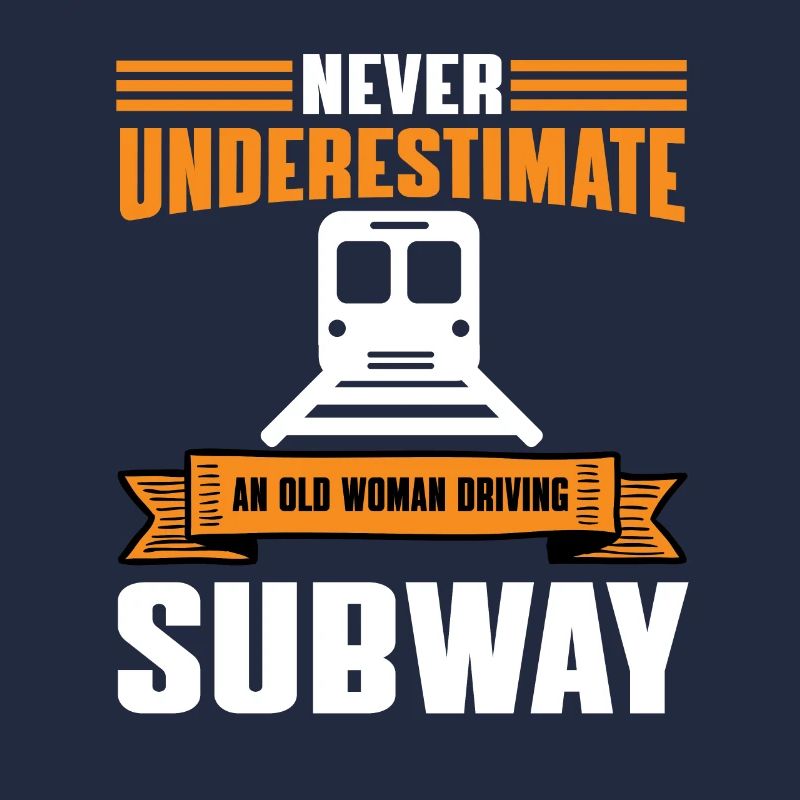 Funny female subway driver