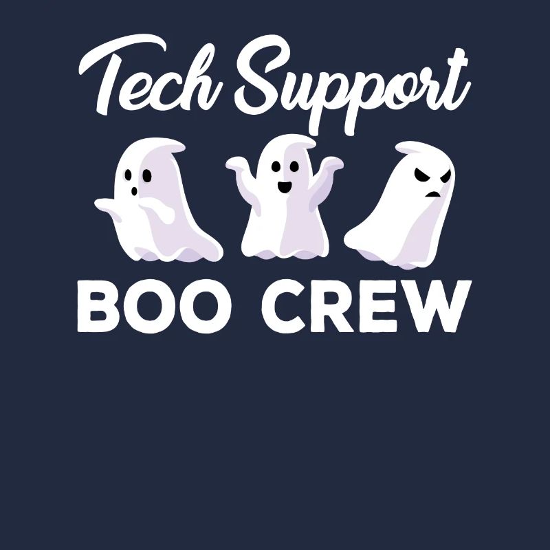 Support technique effrayant Boo Crew Costume d’Halloween