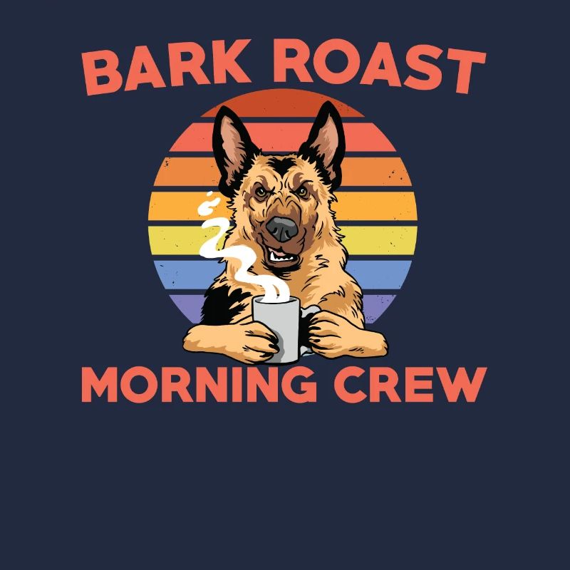 Lustiger Dunkler Kaffee Hund Schwarzer Kaffee