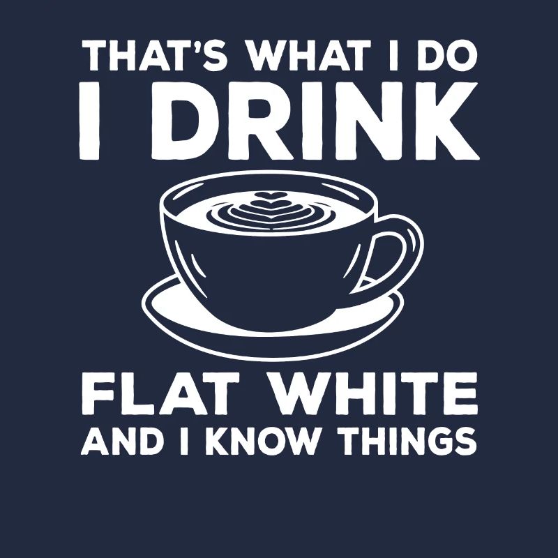 Flat White Kaffee Geschenk
