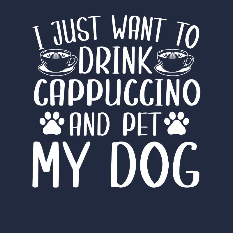 Cappuccino et conception de chien propriétaire de chien