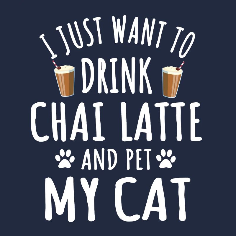 Drôle de chai latte et propriétaire de chat