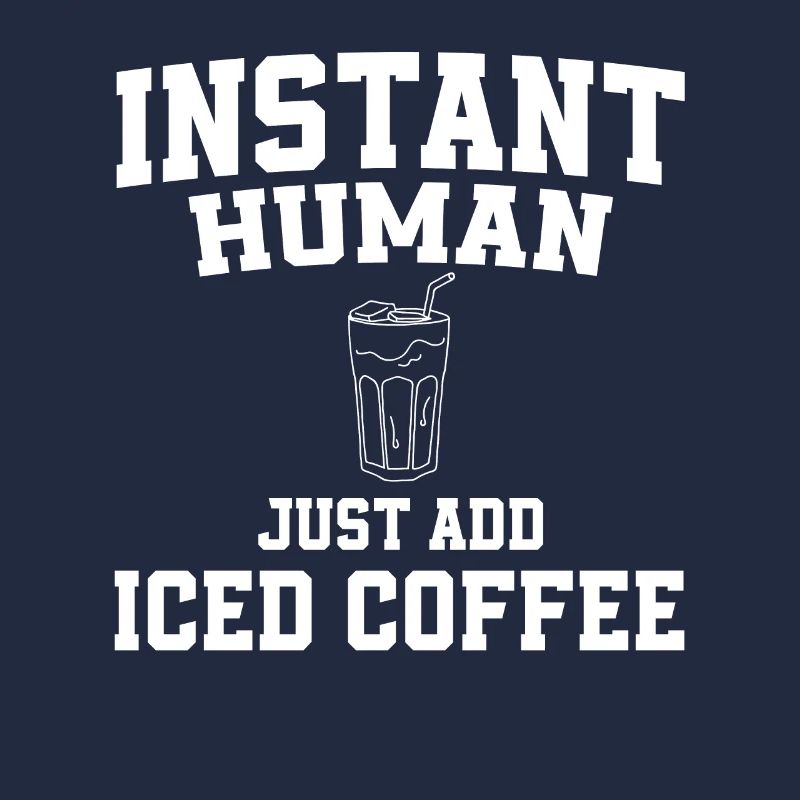 Instant Human Fügen Sie Einfach Eiskaffee Hinzu