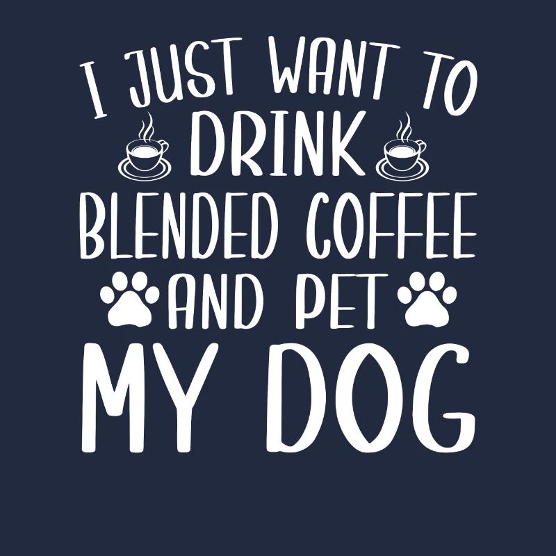 Fun mixed coffee and dog lovers