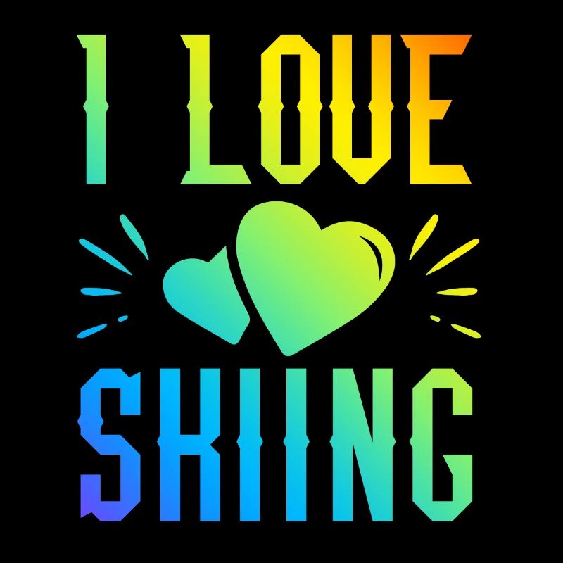 Ich liebe Skiing