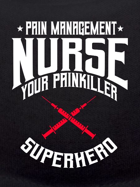 Pain Therapy Nurse Superhero