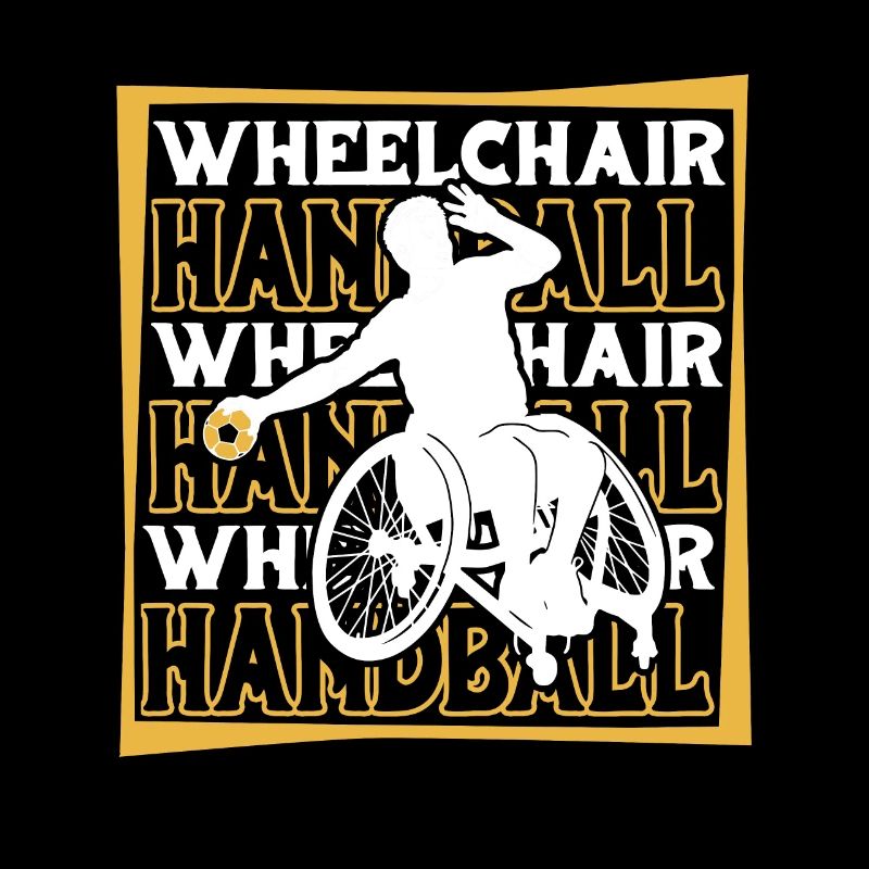 Handball Handballer Rollstuhl
