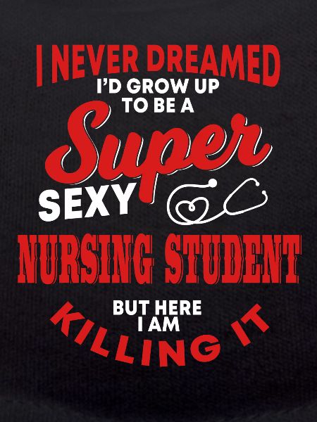 Funny nursing student who