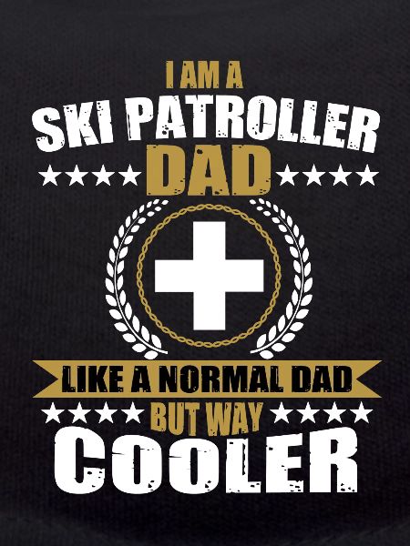 Lustiger Skipatroller Papa Pisten Notfall