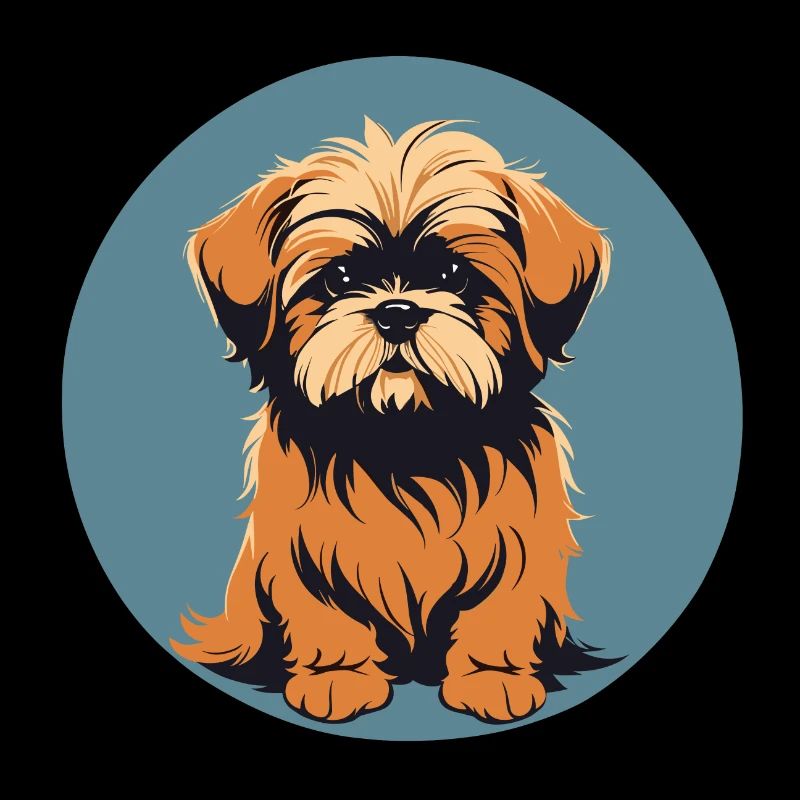 Lhasa apso Dog Portrait Image