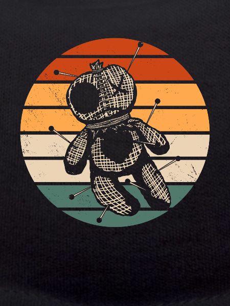 Retro Voodoo Doll Design