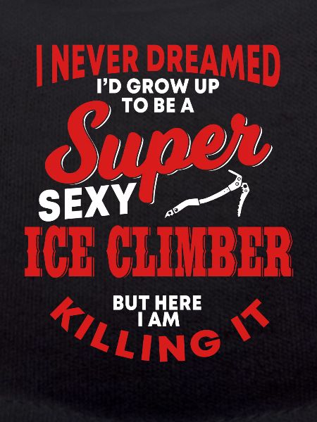 Lustige Eiskletterer Shirt