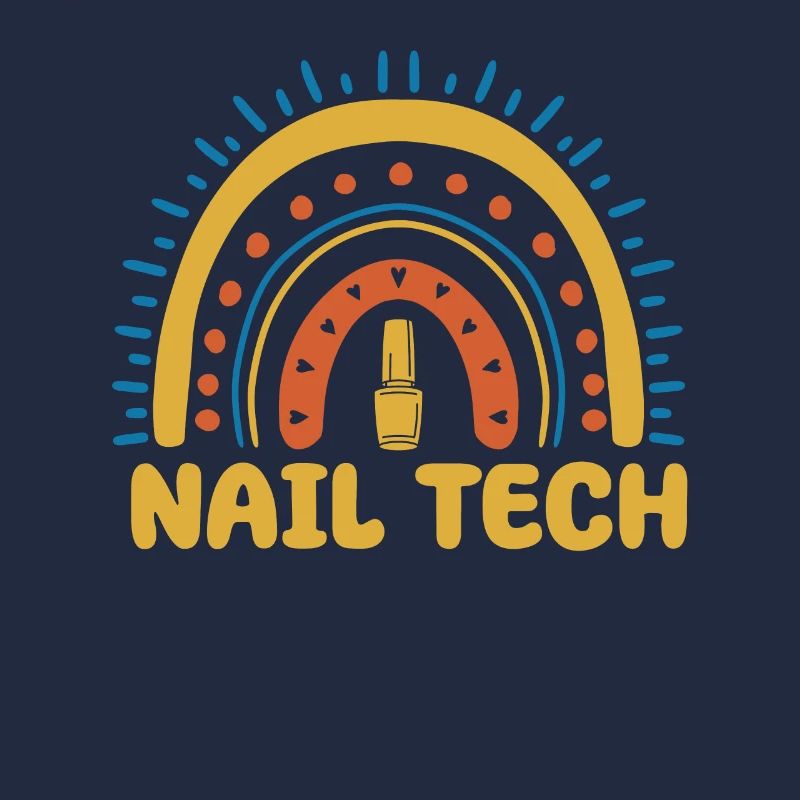 Nageltechnikerin Boho Regenbogen