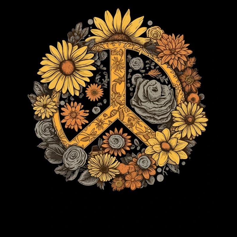 Kostüm Hippie Peace Zeichen