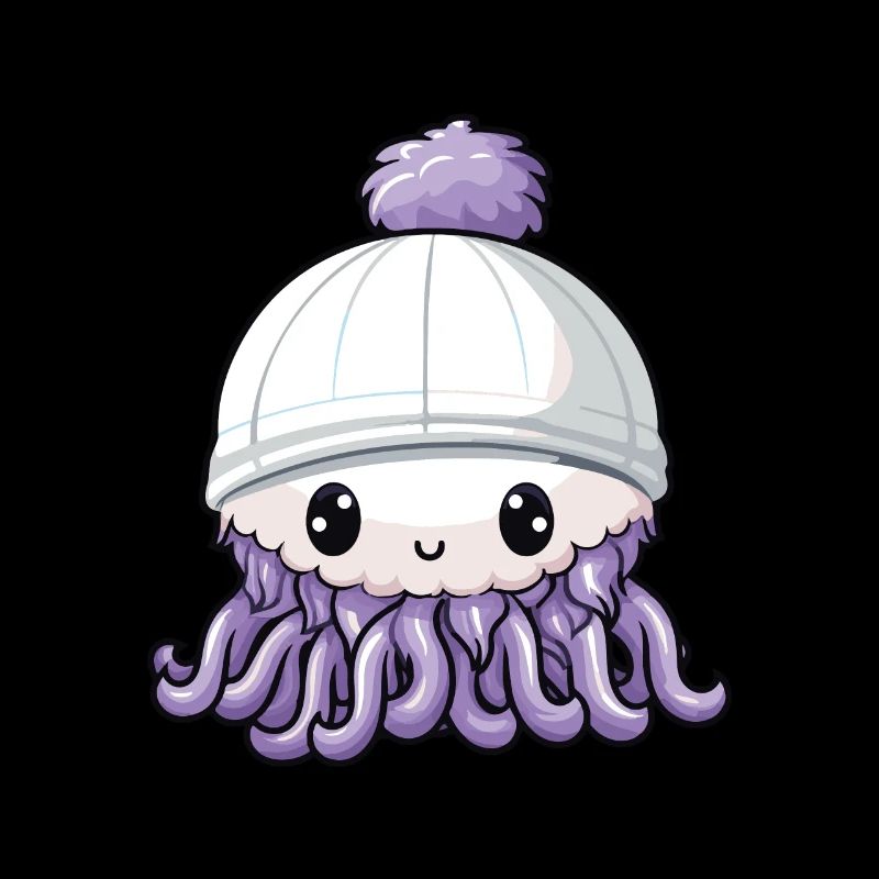 Oktopus Winter Krake Comic