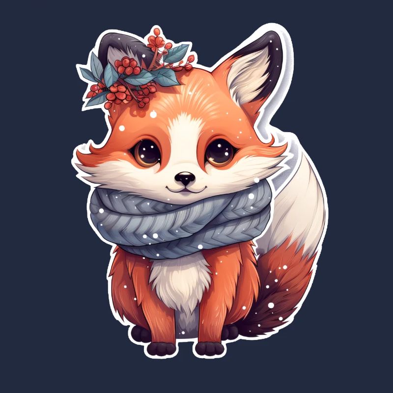cute fox wintry