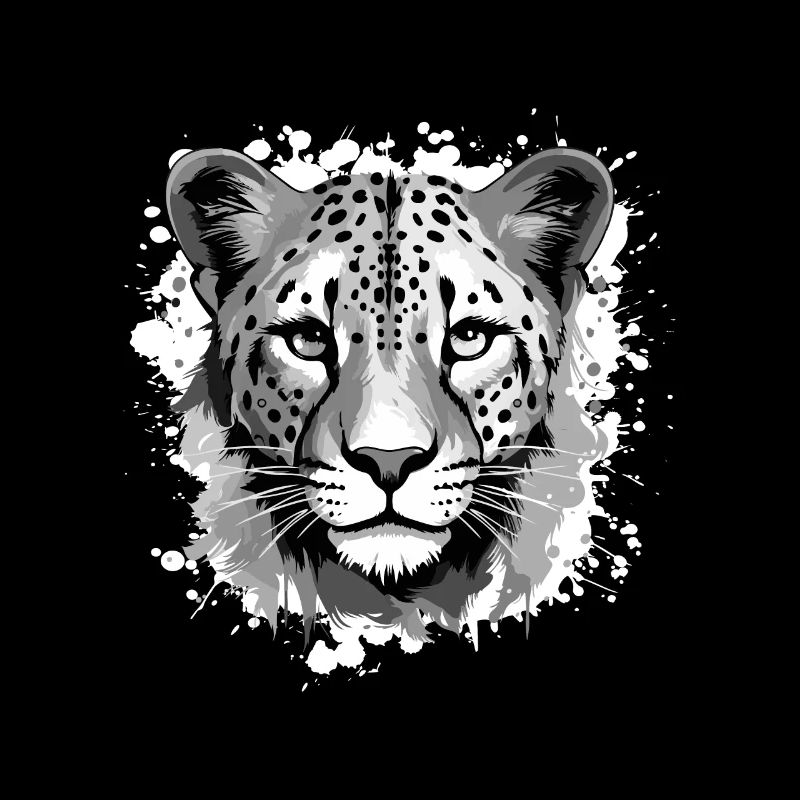 Cheetah Head Portrait Animal