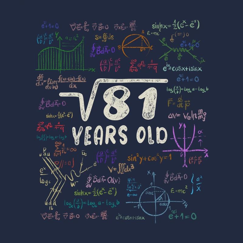 Racine de 81 = 9e anniversaire - cadeau