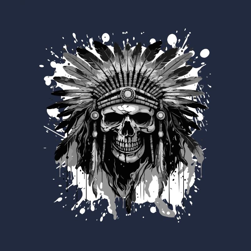 Apache Totenkopf Indianer