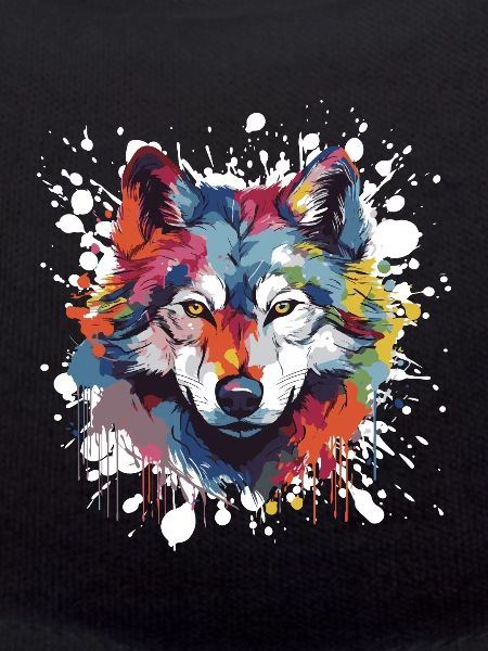 Wolf Pop Art Kopf