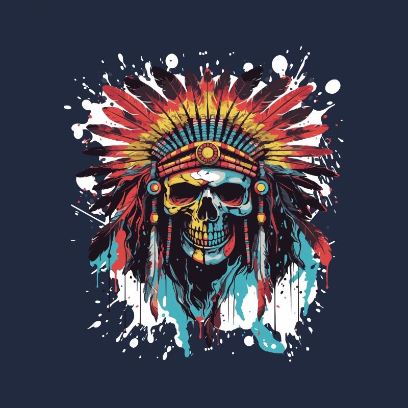 Apache crâne indien Pop Art