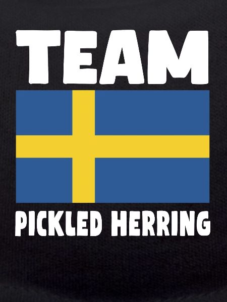 Pickled herring Swedish flag